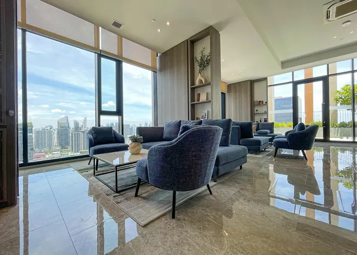 Luxury 2br︱fast Wifi︱walk To & Mrt Rama 9 Apartment